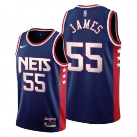 Canotte Uomo Brooklyn Nets Mike James 55 Nike 2021-22 City Edition Throwback 90s Swingman